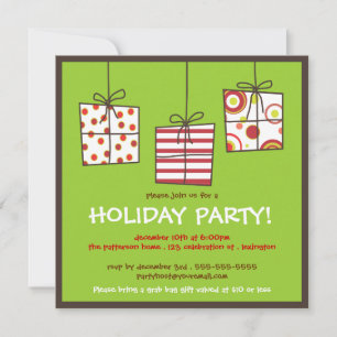 Funky Gifts Holiday Grab Bag Party Einladung