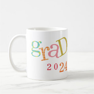 Funky GRAD Abschluss Class individuelle Name Jahr Kaffeetasse