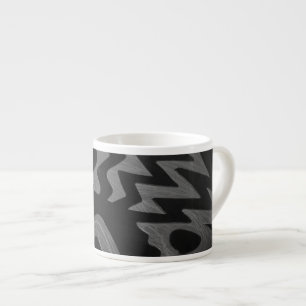 Funky Gray Zigzag Spezielle Tasse