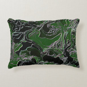 Funky Green Army Camo Zierkissen