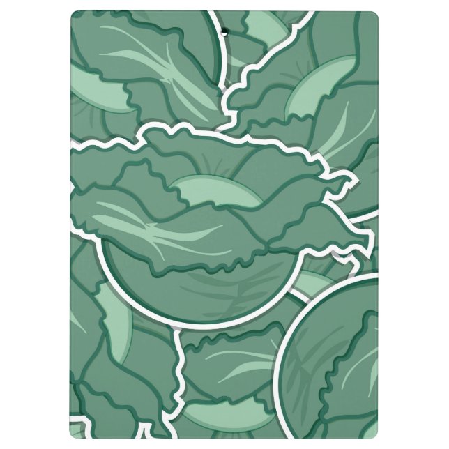 Funky green cabbage klemmbrett (Rückseite)