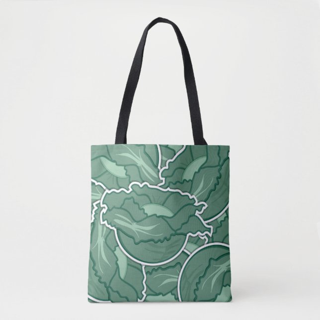 Funky green cabbage tasche (Vorderseite)
