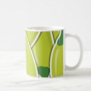 Funky green Chili Paprikaschoten Kaffeetasse