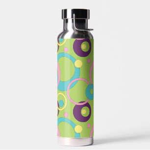 Funky Green Circles Trinkflasche