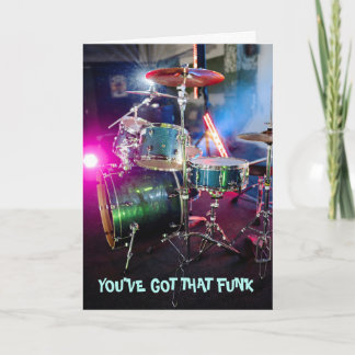 Funky Groove Drummer wird bald gut Karte