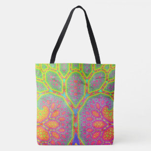 Funky Groovy Geometrischer Mathematischer Fraktale Tasche
