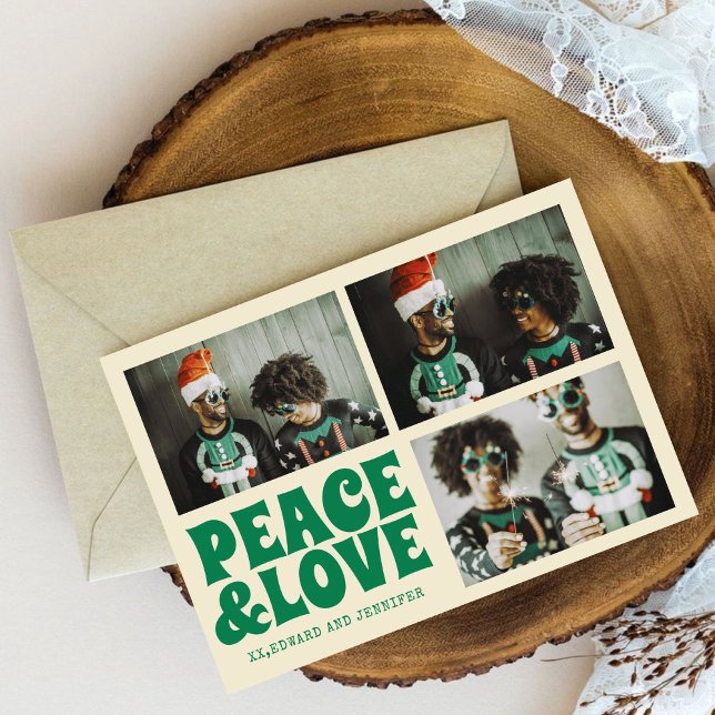 Funky Groovy Merry Xmas 3 Foto Weihnachten Karte (Von Creator hochgeladen)