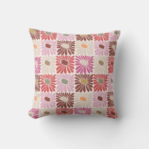 Funky Groovy Retro Blume Muster Kissen