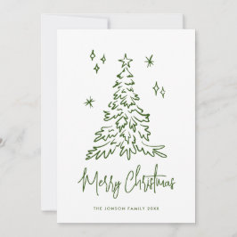 Funky Hand Drawn Scribble Retro Weihnachten