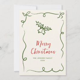 Funky Hand Drawn Scribble Retro Weihnachten