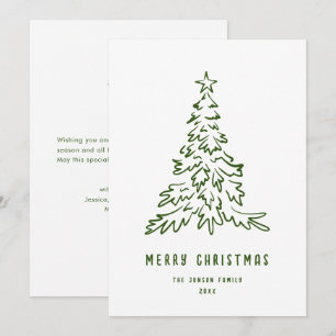 Funky Hand Drawn Scribble Retro Weihnachten