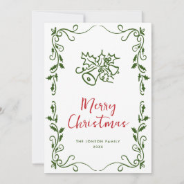 Funky Hand Drawn Scribble Retro Weihnachten