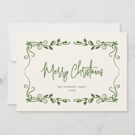 Funky Hand Drawn Scribble Retro Weihnachten