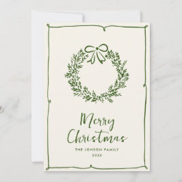 Funky Hand Drawn Scribble Retro Weihnachten