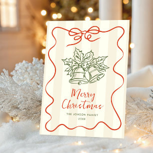 Funky Hand Drawn Scribble Retro Weihnachten