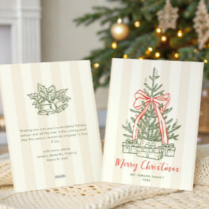 Funky Hand Drawn Scribble Retro Weihnachten