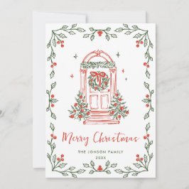 Funky Hand Drawn Scribble Retro Weihnachten