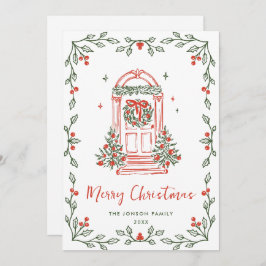 Funky Hand Drawn Scribble Retro Weihnachten