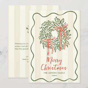 Funky Hand Drawn Scribble Retro Weihnachten