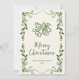 Funky Hand Drawn Scribble Retro Weihnachten