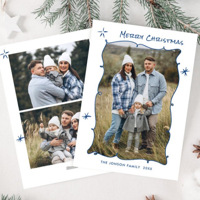 Funky Hand Drawn Scribble Retro Weihnachten 3 Foto (Von Creator hochgeladen)