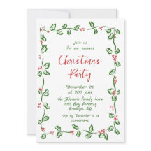 Funky Hand Drawn Whimsical Weihnachtsfeier