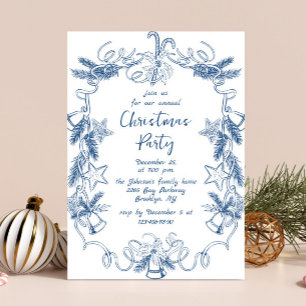 Funky Hand Drawn Whimsical Weihnachtsfeier Einladung