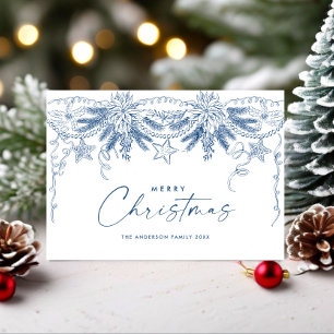 Funky Handgezeichnete Kritzel Retro Weihnachten