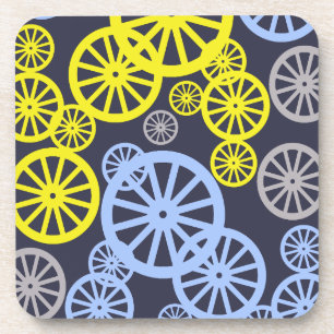 Funky Happy Wheel Kreis Muster Produkt Getränkeuntersetzer