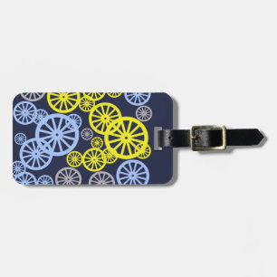 Funky Happy Wheel Muster Gepäckanhänger