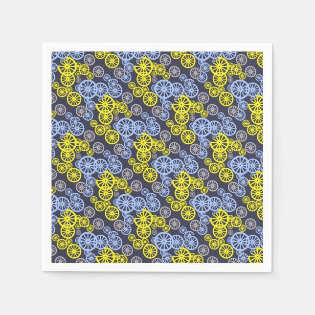 Funky Happy Wheel Muster Serviette (Vorderseite)