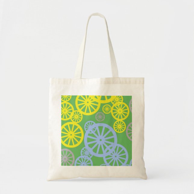 Funky Happy Wheel Muster Tragetasche (Vorne)