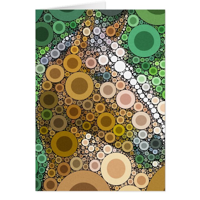 Funky Horse Circles Bulles Art Moderne (Devant)