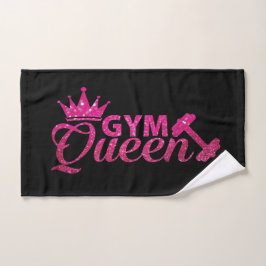 Funky Hot Roink Imitate Glitzer Gymnastik Queen Te Handtuch
