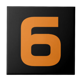 Funky House Numbers Tile Fliese