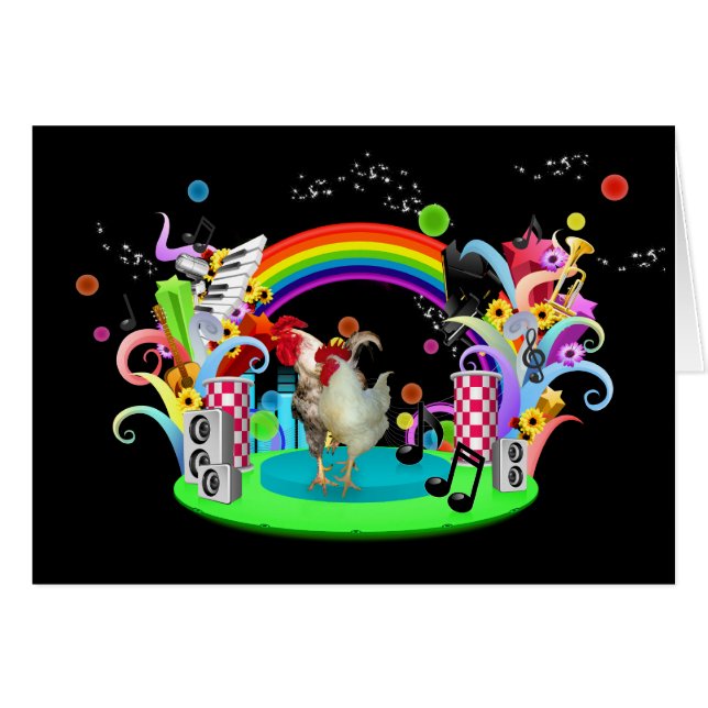 Funky Huhn-Party (Vorderseite (Horizontal))