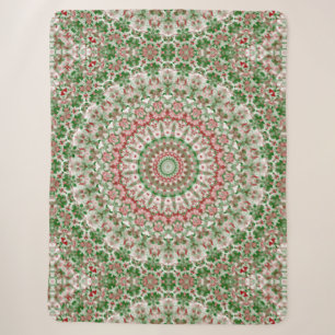 Funky Intricate Eclectic Boho Hippie Xmas Mandala Sherpadecke