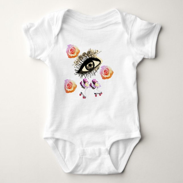Funky Jersey Bodysuit Baby Strampler (Vorderseite)