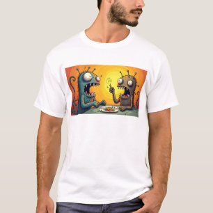 Funky Kaiju Osaka Monster Art - Freude und Lächeln T-Shirt