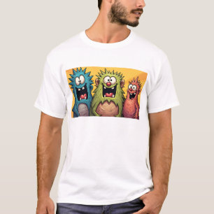 Funky Kaiju Osaka Monster Kunst verbreitet Freude  T-Shirt