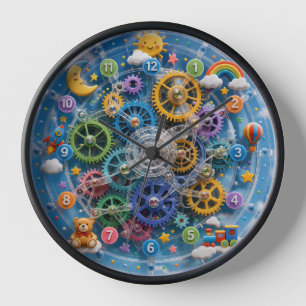 Funky Kinderzimmeruhr Uhr