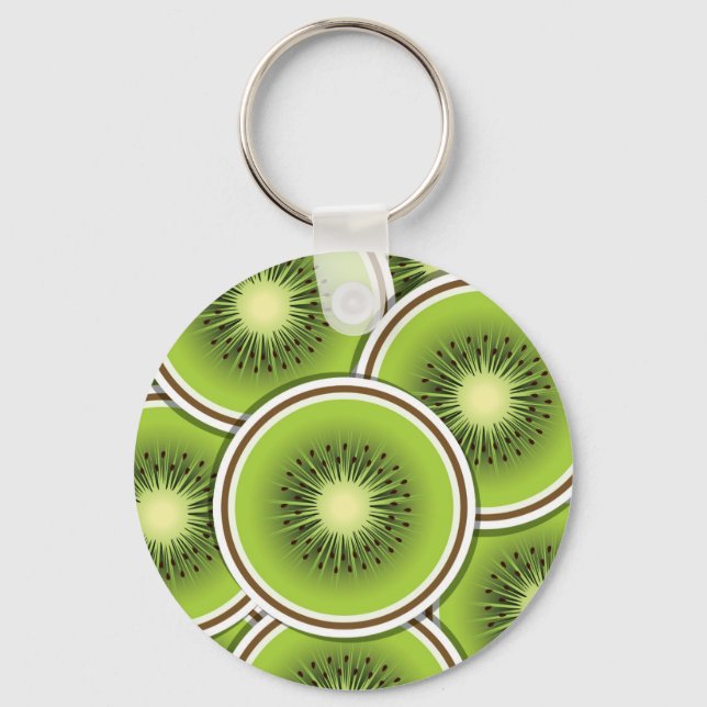 Funky Kiwi Frucht Schlüsselanhänger (Vorderseite)