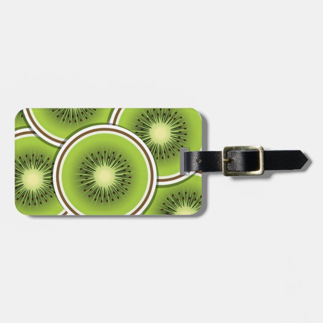 Funky Kiwi Gepäckanhänger (Vorderseite horizontal)