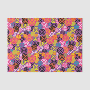 FUNKY KREIS-MUSTER SEIDENPAPIER