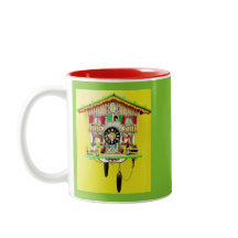 Funky Kuckucksuhr-Tasse, zum Sie zuzujubeln