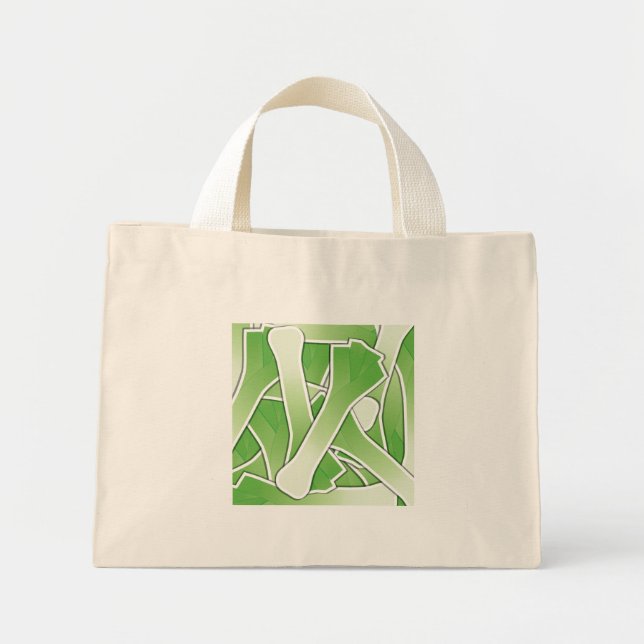 Funky leek mini stoffbeutel (Vorne)