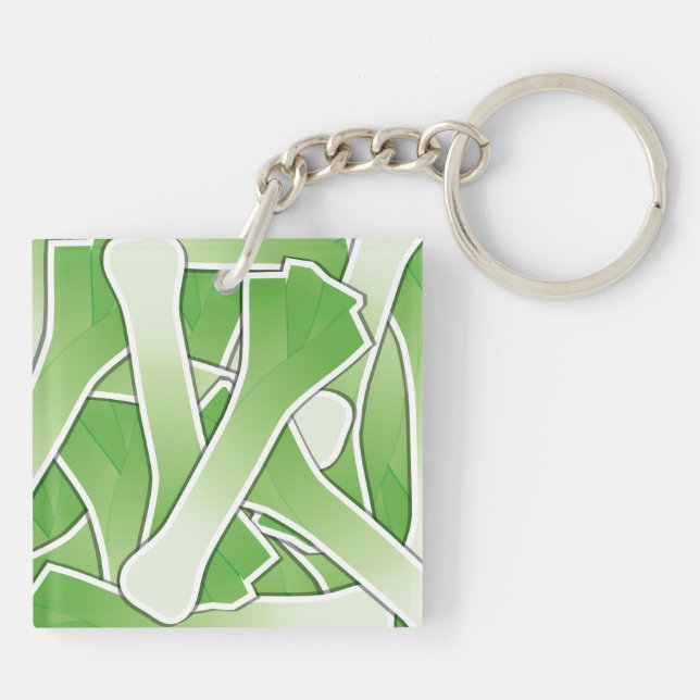 Funky leek schlüsselanhänger (Rückseite)