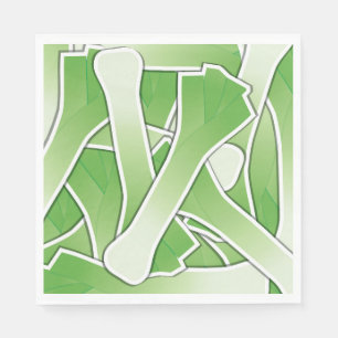 Funky leek serviette