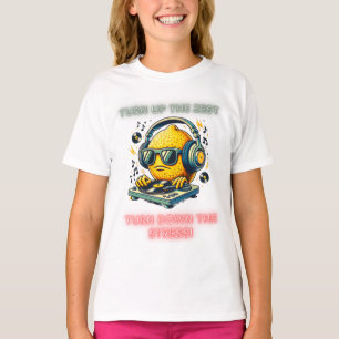 Funky Lemon DJ Groove Vibes in Style T-Shirt