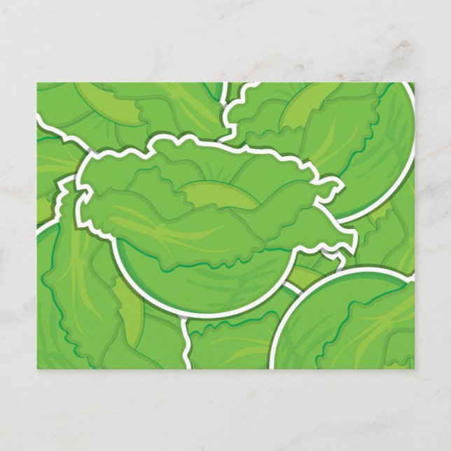 Funky lettuce postkarte (Vorderseite)